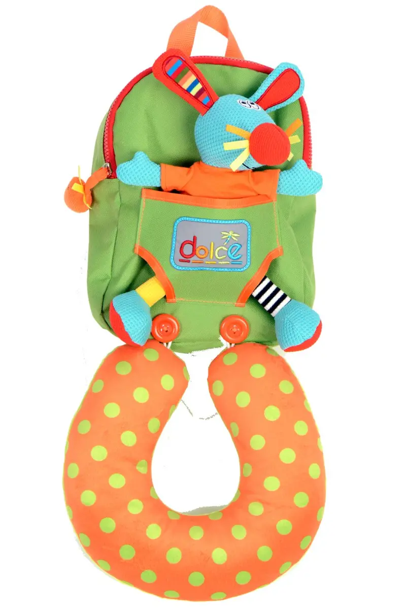 Dolce Toys Rabbit Back Pack With Neck Support 1