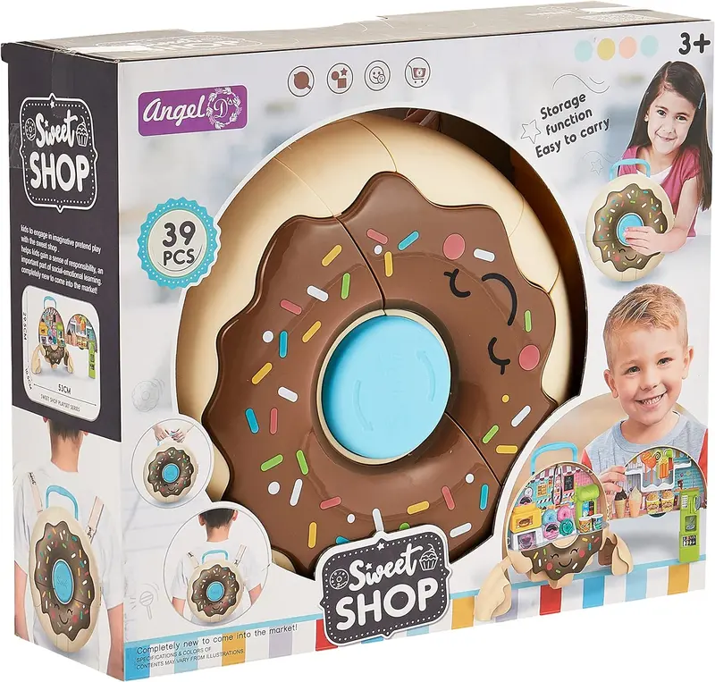 Donut Delight Backpack: Sweet Shop Tan 1