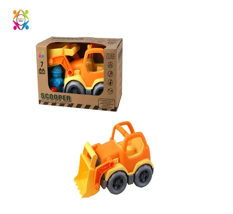 Eco Friendly Scooper Bricks Vehicle 7Pcs-Roll Up 1
