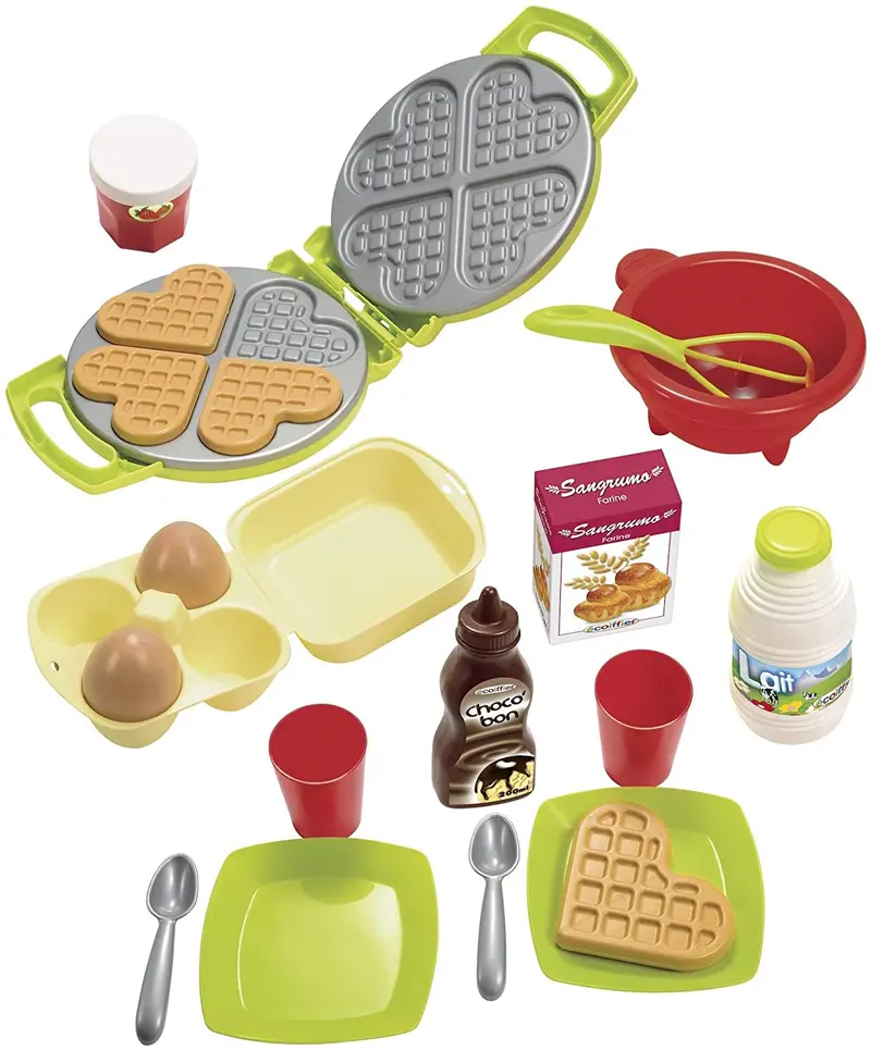 Ecoiffier - 100% Chef Waffle Maker Set 22Pcs 1