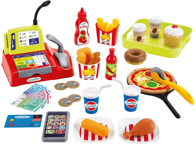 Ecoiffier - Fast Food Shop With 44 Accessories 1