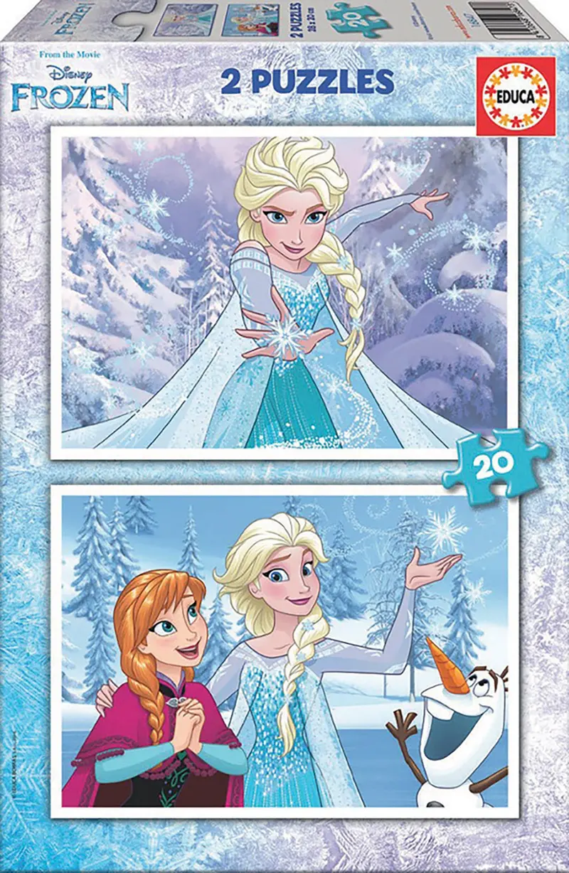 Educa Puzzles - 2X20 Frozen - Suitable For 3 Years And Above 2