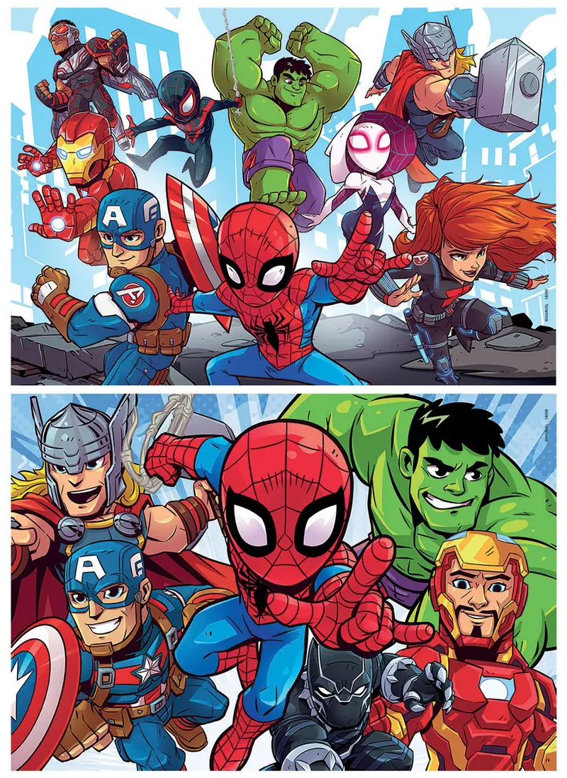 Educa Puzzles - 2X25 Marvel Super Heroe Adventures - Suitable For 3 Years And Above 1