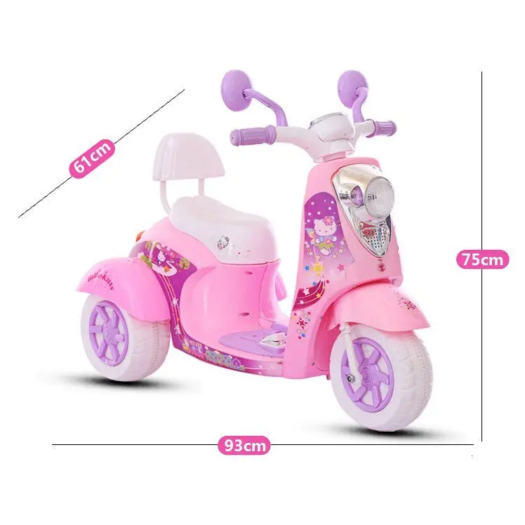 Electric Motor Bike For Girls In Pink Color 1