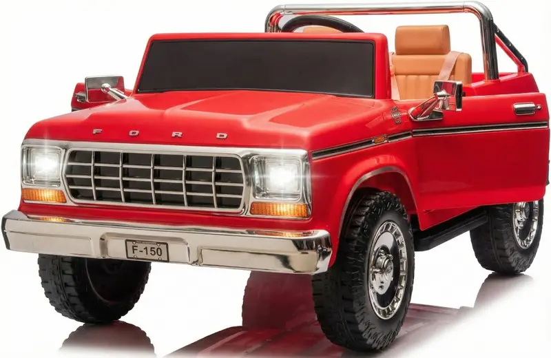 🚚 Ford Licensed Classic Truck 2-Seater Kids Electric Ride-On Truck ⚡ | Battery Powered Ride-On Toy 🔋 1