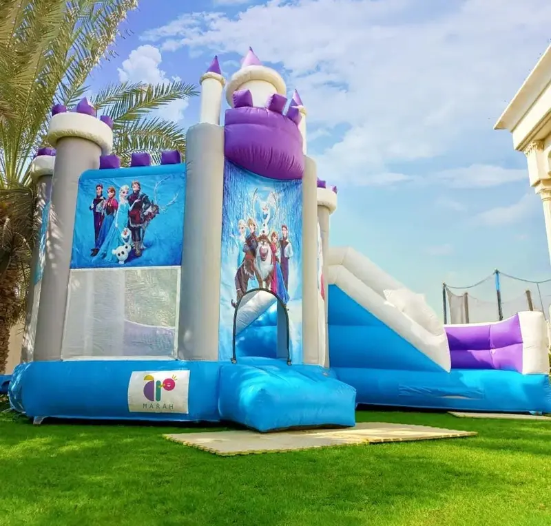 Frozen Tower Jumping Castle And Slide 1