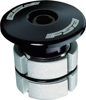 Full Speed Ahead Compressor 1-1/8" Black Expander Plug And Top Cap 1