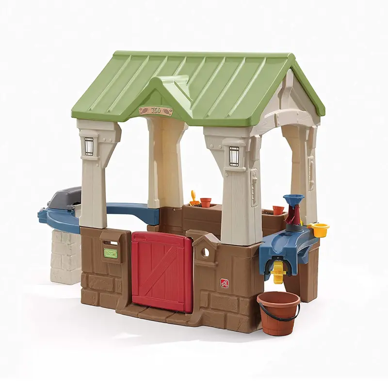 Gallery Step2 Great Outdoors Playhouse, With Built-In Grill And Garden Area, 1
