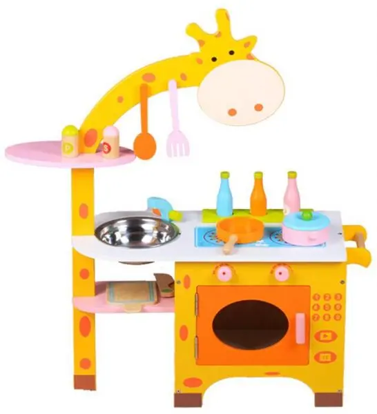 Giraffe Kitchen Educational Wooden Toy 1