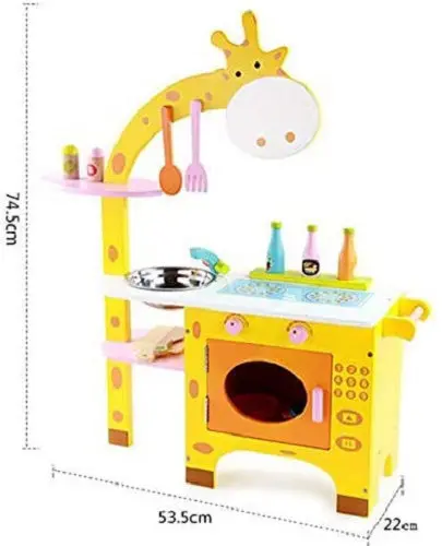 Giraffe Kitchen Educational Wooden Toy 2