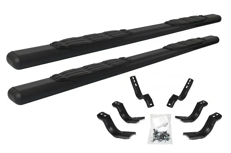 Go Rhino 105431580T - 5" 1000 Series Sidesteps With Mounting Bracket Kit - Textured Black 1