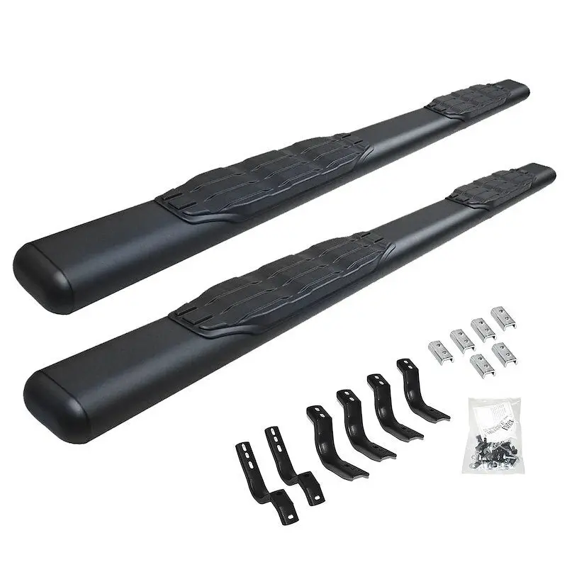 Go Rhino 105450673T - 5" 1000 Series Sidesteps With Mounting Bracket Kit - Textured Black 1