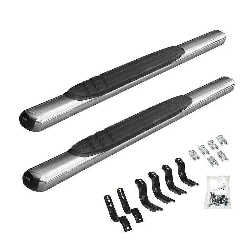 Go Rhino 684404552Ps - 4" Oe Xtreme Sidesteps With Mounting Bracket Kit - Polished Stainless Steel 1