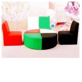 Gold Children Sofa Set With Table Uae Flag Colors 1