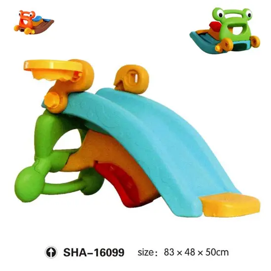 Gold Kids Slide Cum Rocking Horse-Multicolor Outdoor Playground 1
