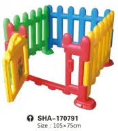 Gold Multicolored Plastic Fence For Kids Indoor And Outdoor Playground 1