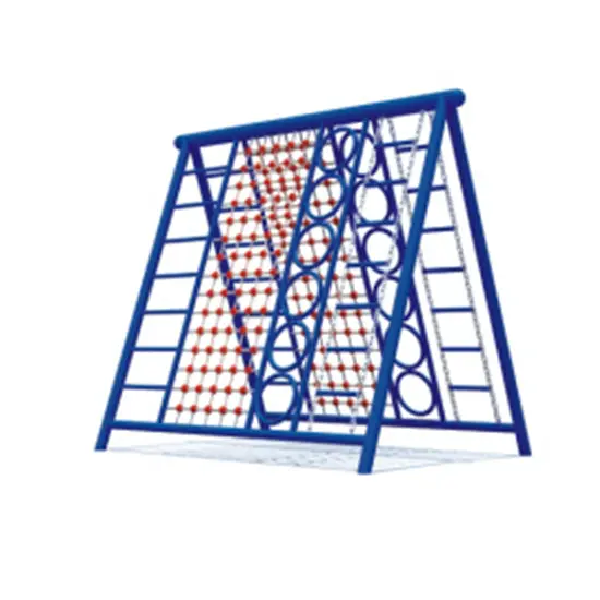 Gold Outdoor Climbing Structure For Kids Blue 2