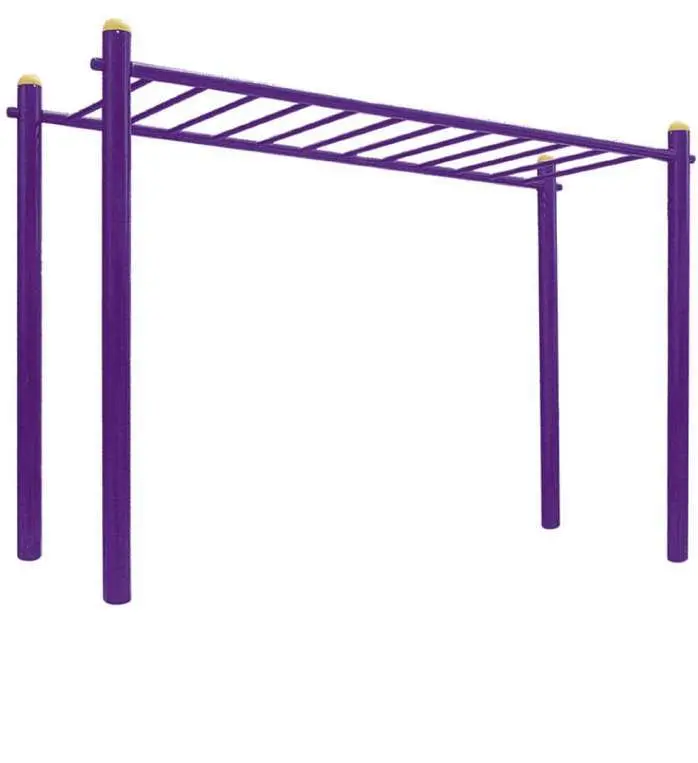 Gold Outdoor Monkey Bar With Adjustable Height 1