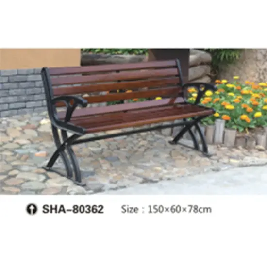 Gold Outdoor Park Type Bench Model 12 1