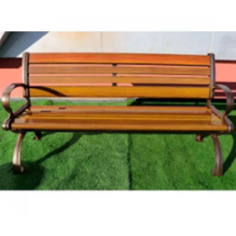 Gold Outdoor Park Type Bench Model 4 1