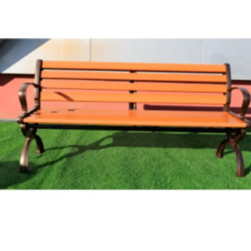 Gold Outdoor Park Type Bench Model 6 1