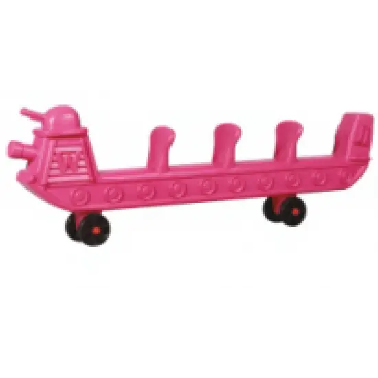 Gold Pink Outdoor Playground - 4 Seated Long Car For Children 1