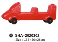 Gold Red Outdoor Playground - 2 Seated Car For Children 1
