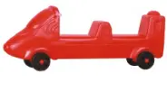 Gold Red Outdoor Playground - 2 Seated Car For Children 2