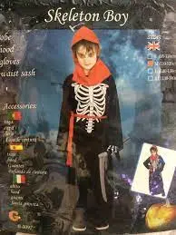 Halloween Skeleton Costume With Hood 1