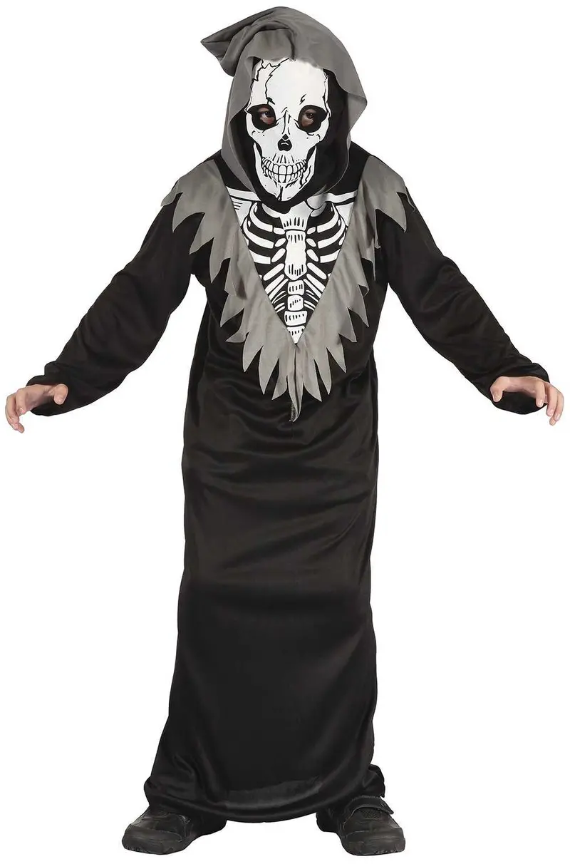 Halloween Skeleton Kids Costume With Mask 1