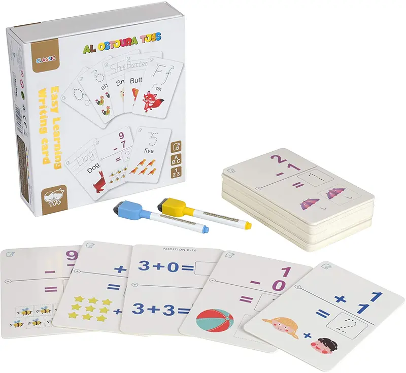 Handwriting-Math Cards Write & Wipe 1