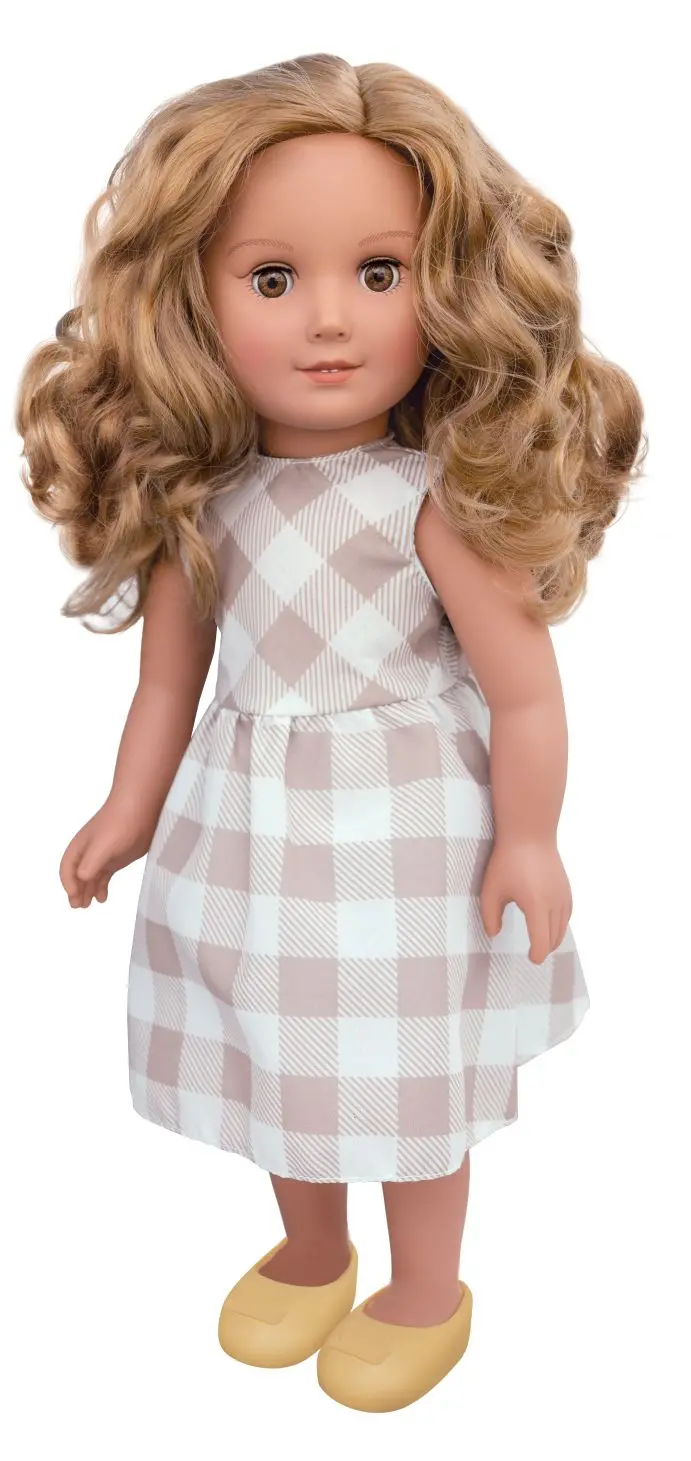 Hayati Girl Doll Siba Carreau Dress 18 Inch 1