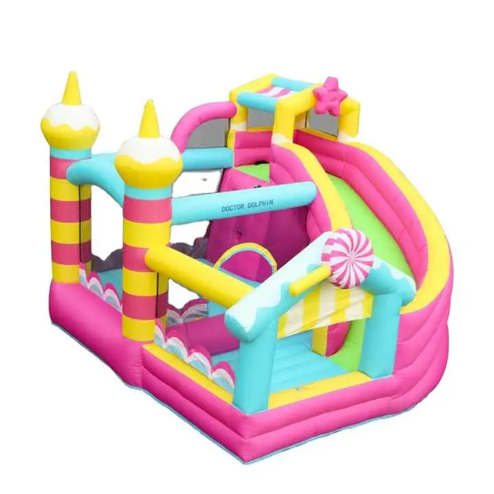 Inflatable Bounce House With Slide For Kids Outdoor And Home Use Colorful Bouncer Jumper Combo Playset Supports 3 Children Durable Oxford Fabric Easy To Set Up For Parties And Backyard Fun 1