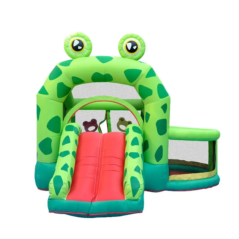 Inflatable Froggy Design Bouncer With Slide 1