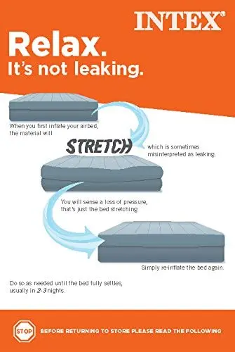 Intex Durabeam Queen Essential Rest Airbed W/E.Pump(152X203x46) 1