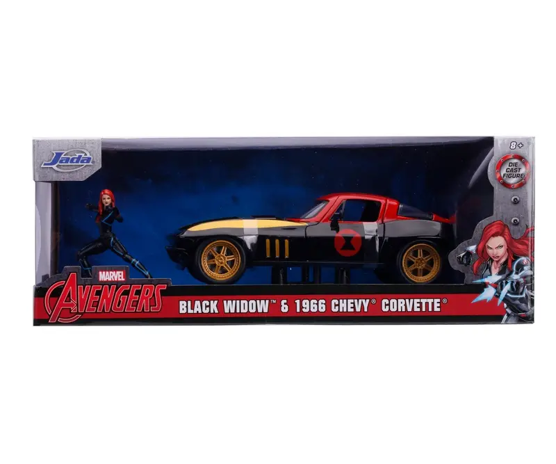 Jada - Marvel Black Widow 1966 Chevy 1:24 1