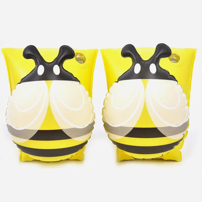 Jilong Bee Arm Bands Inflatable Pool Set Of 2 Yellow Bee Children's Arm Floats 3-6 Years 1