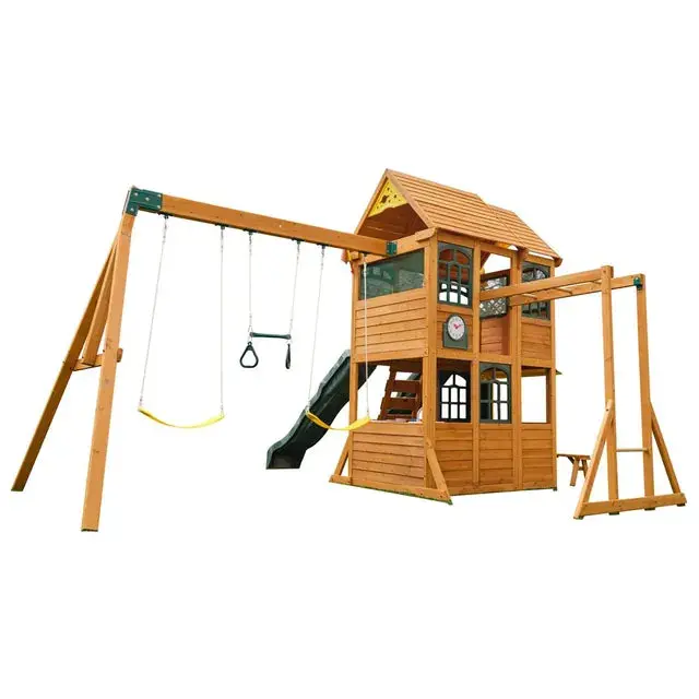 Kidkraft - Overland Heights Wooden Swing Set 1