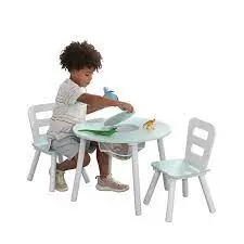 Kidkraft Round Storage Table & 4 Chair Set 1