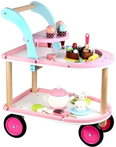 Kids Ice Cream Cart Wooden Toy 1