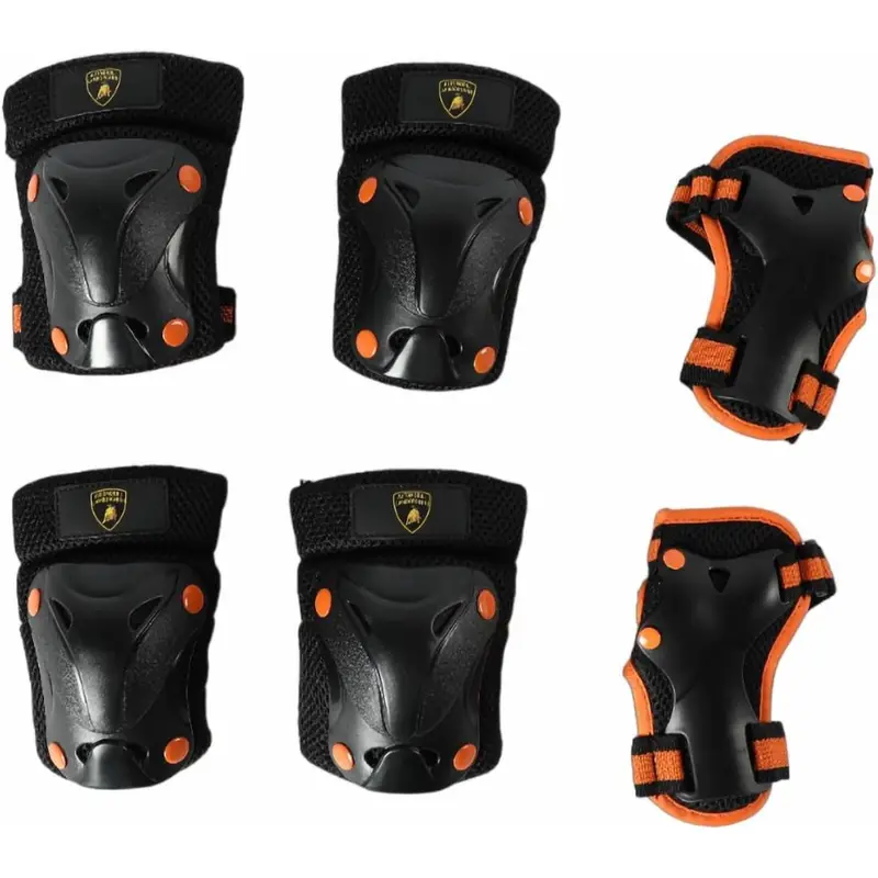 Lamborghini Skate Protector Set, Black/Orange Multiple Size 1