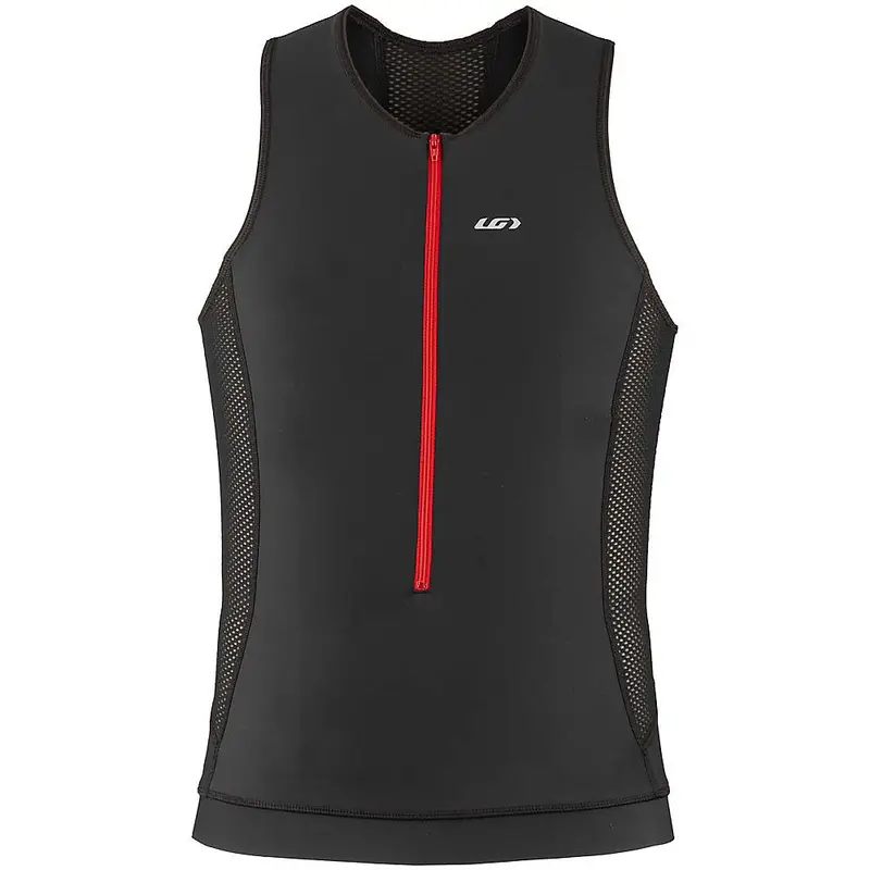 Louis Garneau Men's Sprint Tri Top - Black/Red 1