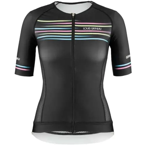 Louis Garneau Women's Sprint Print Tri Jersey Black 1