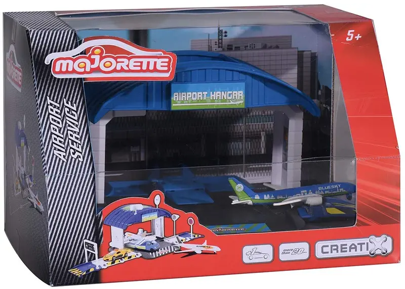 Majorette - Airport Playset Creatix Airport Hangar+1 Airplane 1