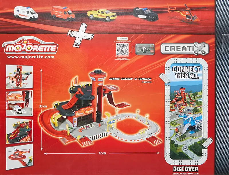 Majorette - Creatix Rescue Station + 5 Vehicles 1