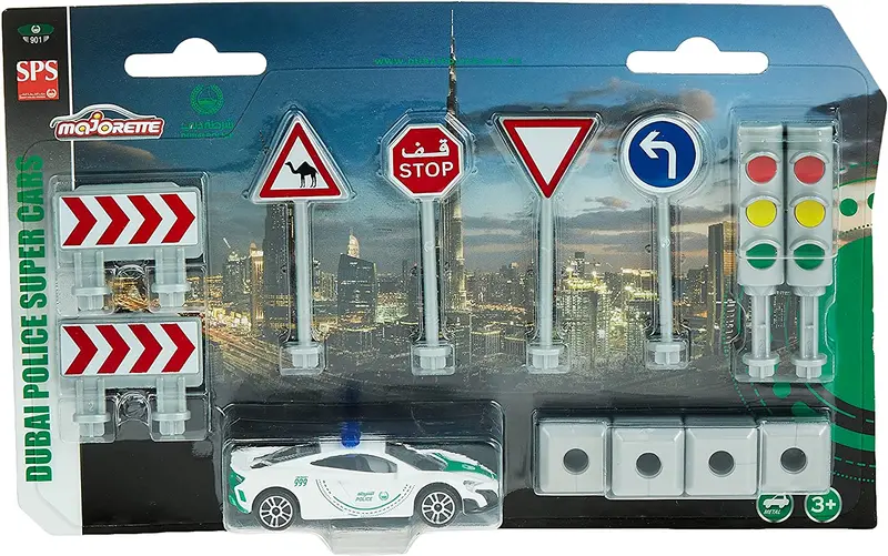 Majorette - Dubai Police Traffic Sign Set 1