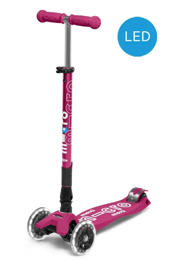 Maxi Micro Deluxe Foldable Berry Red Led 1