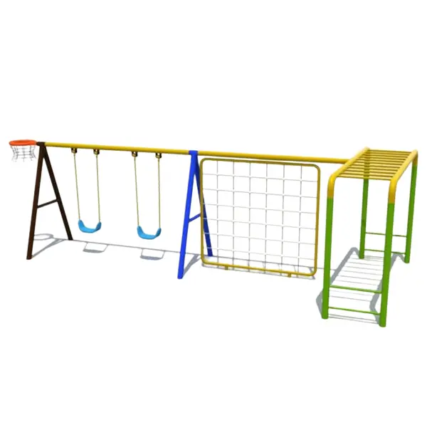 Megastar - Smile & Jump Monkey Bars Playset Stepper & Swings With Basketball 1