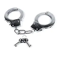 Metal Sheriff Handcuffs - Plan Toys 1
