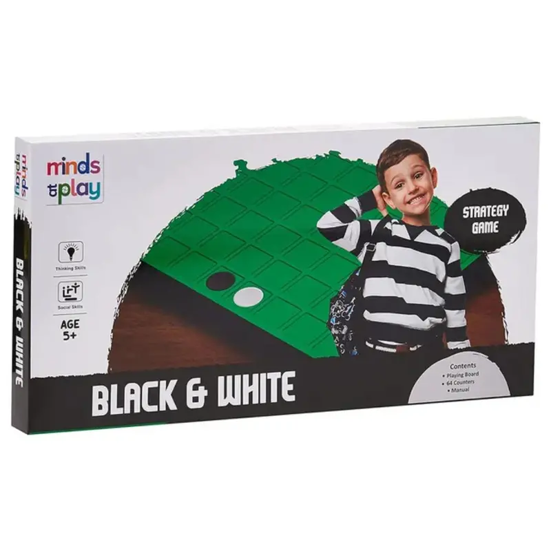 Minds At Play - Black & White Reversi Game Multicolour 1